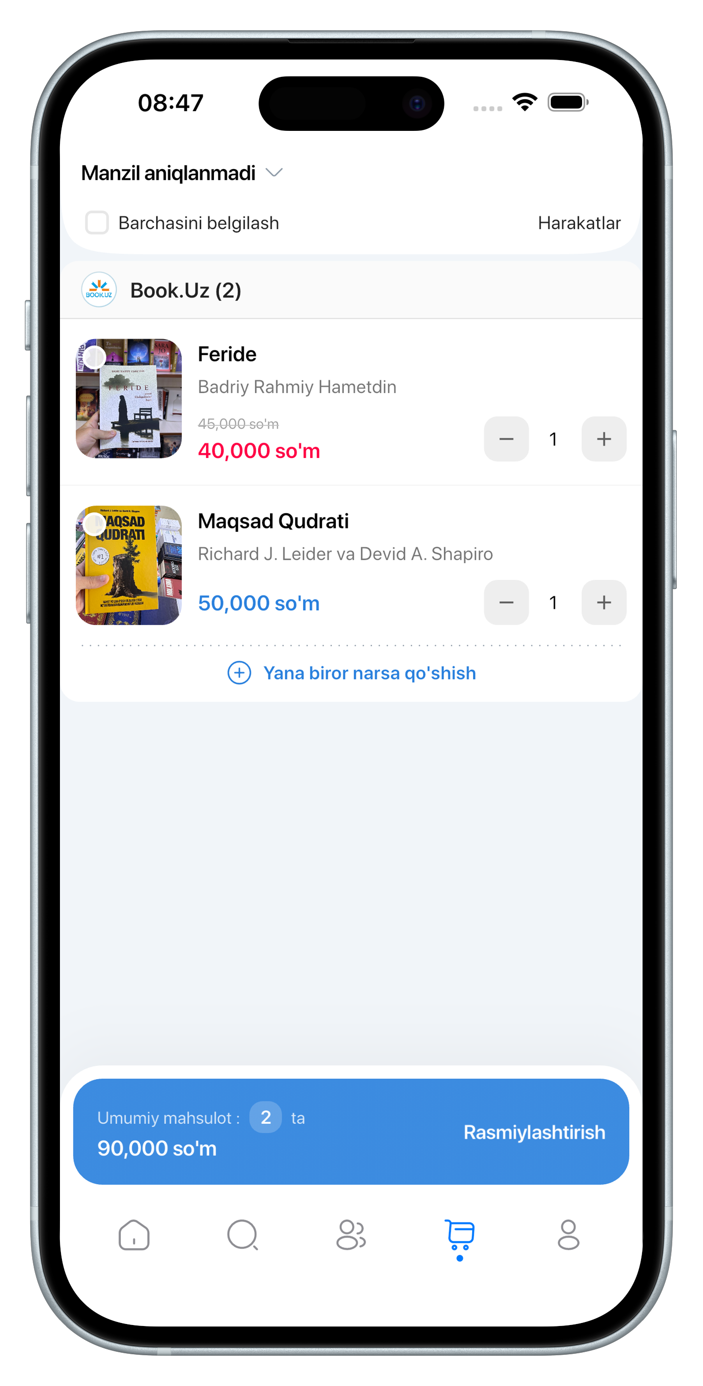 Kitobchi: katalog va buyurtma
