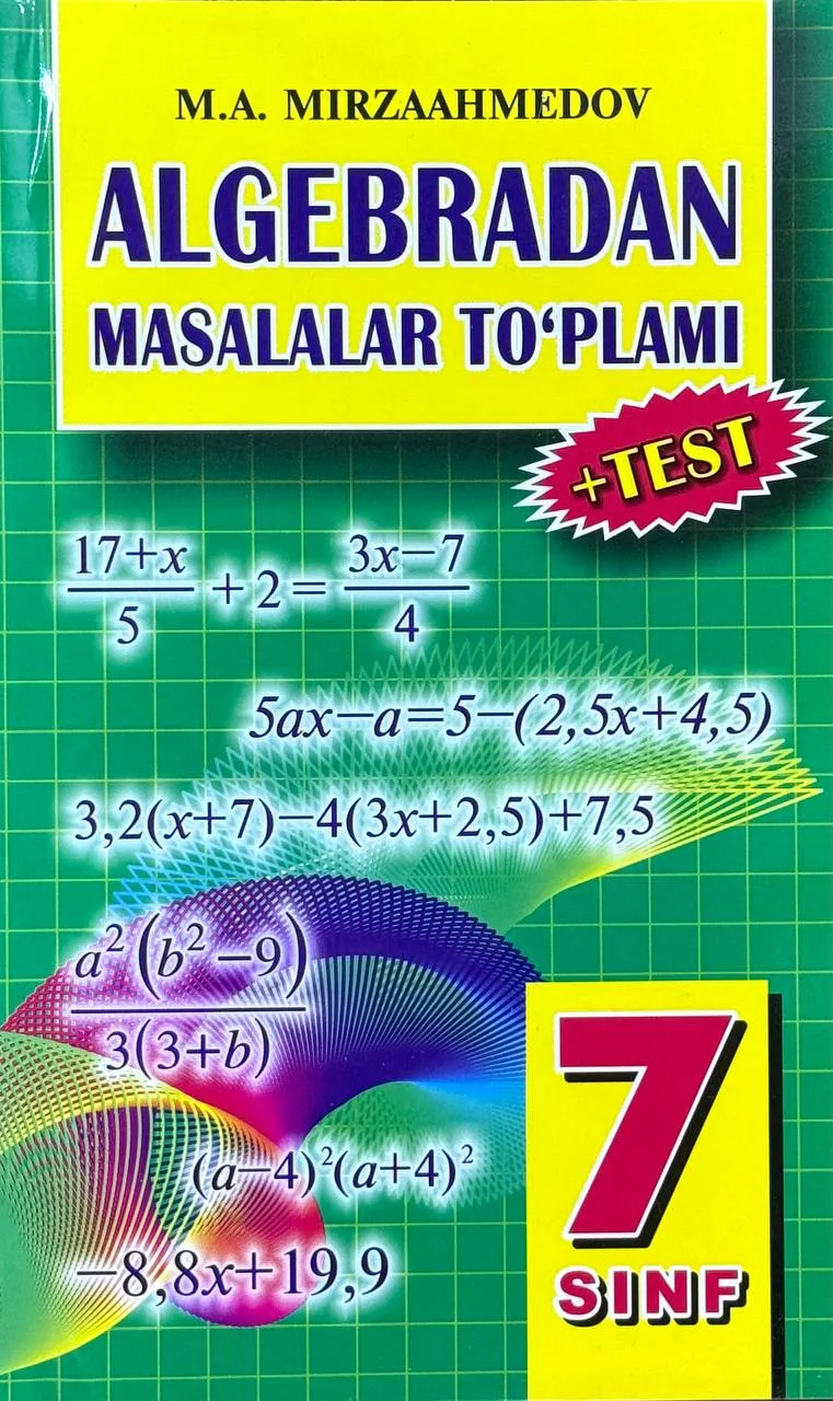 Algebradan masalalar to'plami 7-sinf