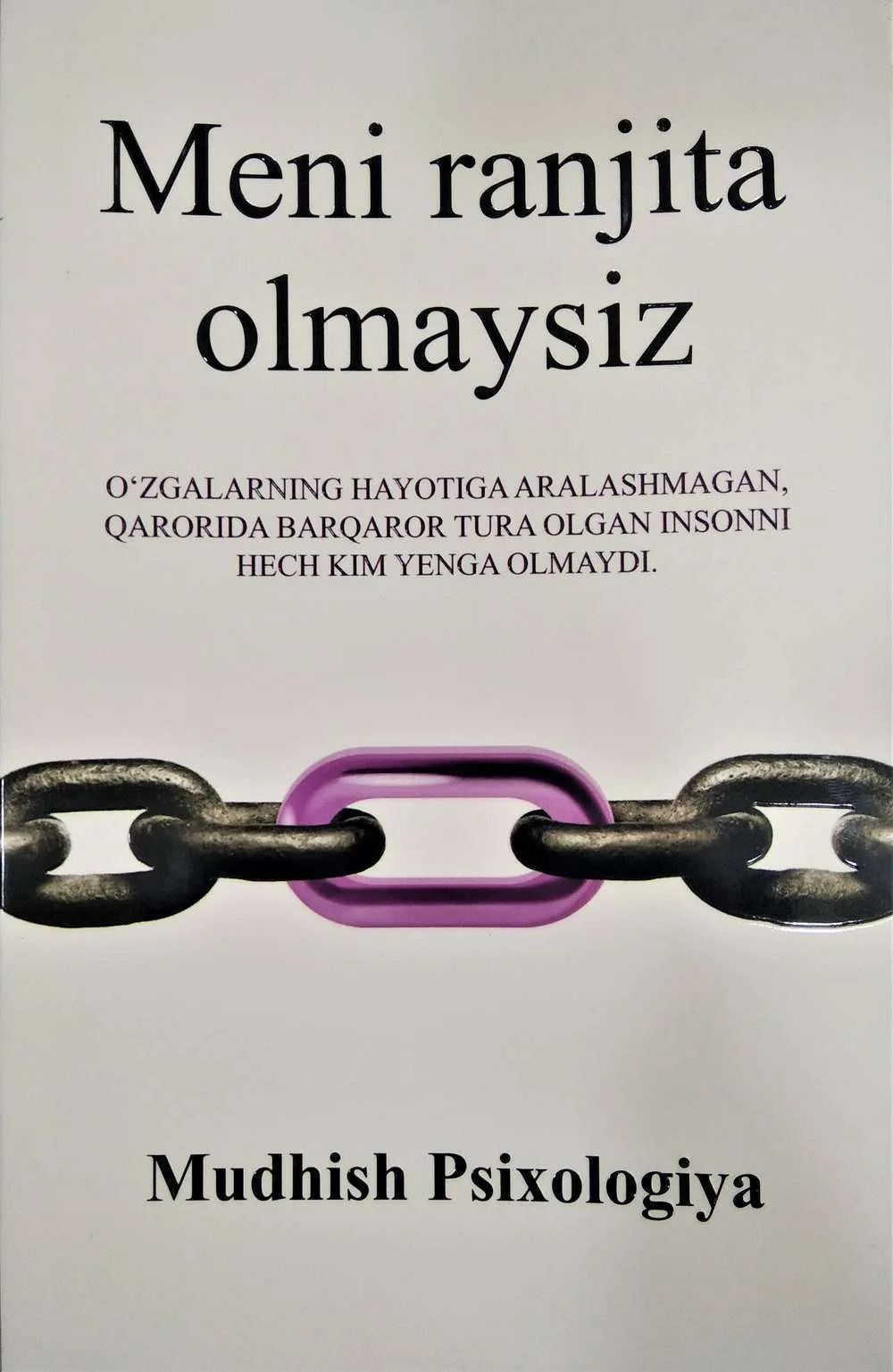 Meni ranjita olmaysiz